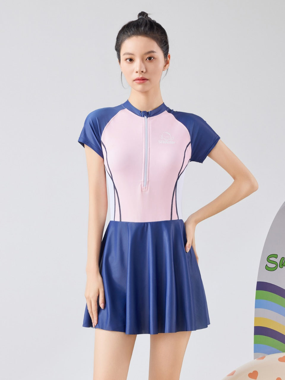 SunSurge Sporty Skirt Swimsuit