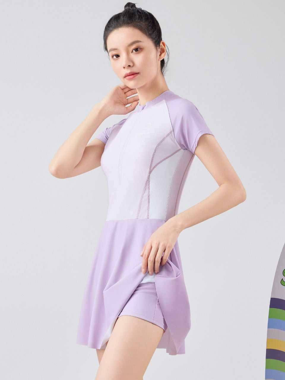 SunSurge Sporty Skirt Swimsuit