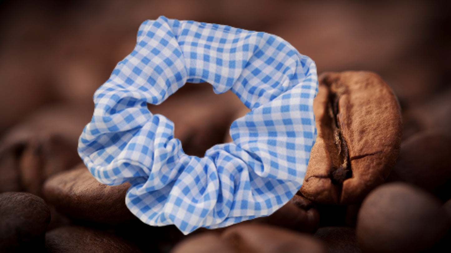 Sweet Floral Polka Dot Scrunchie