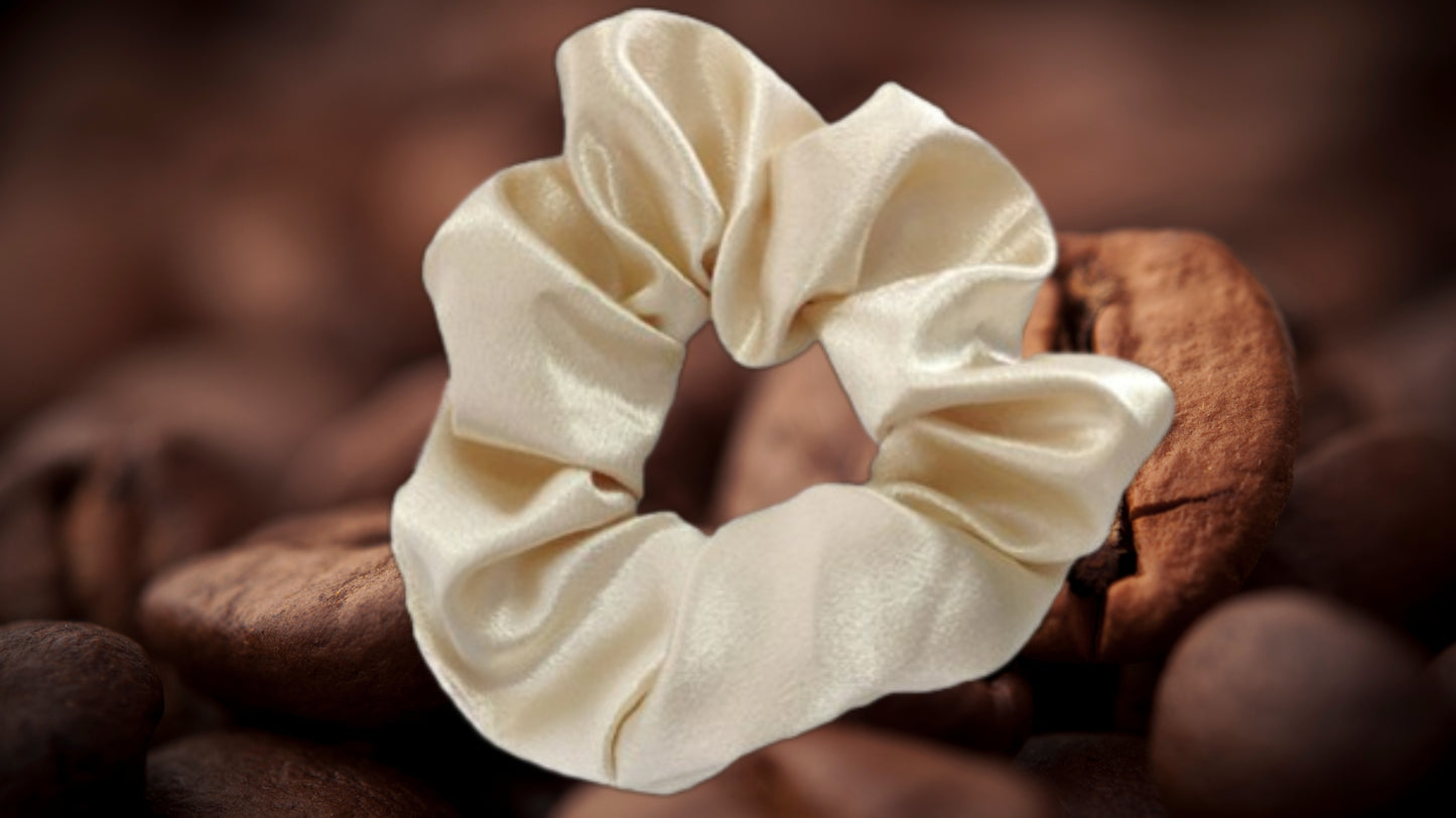 Silk Hair Rubber Scrunchie