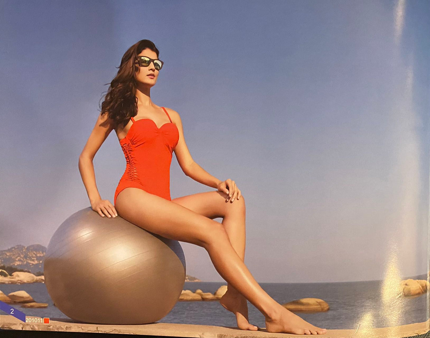 Sleek Lines Swimwear Ensemble