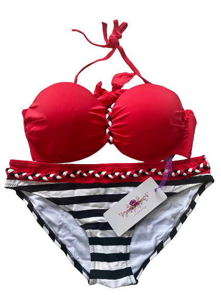 Wave Crest Braid Bikini Set
