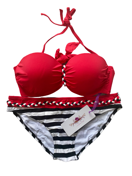 Wave Crest Braid Bikini Set