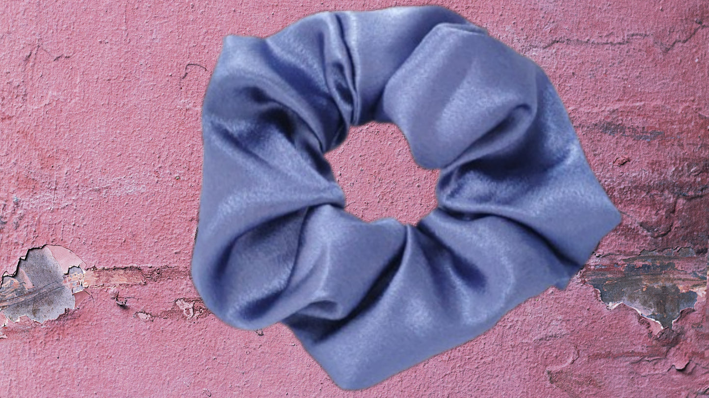 Silk Hair Rubber Scrunchie