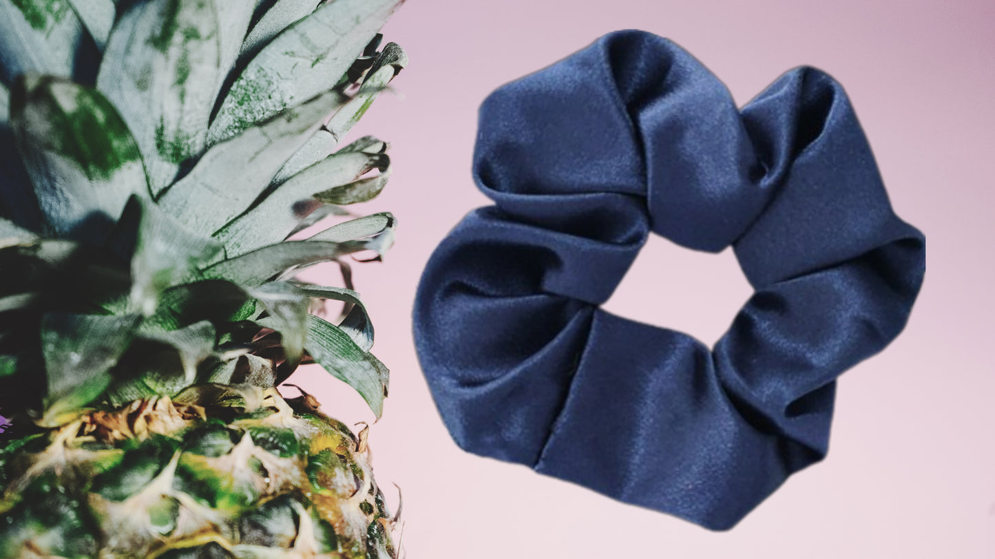 Silk Hair Rubber Scrunchie