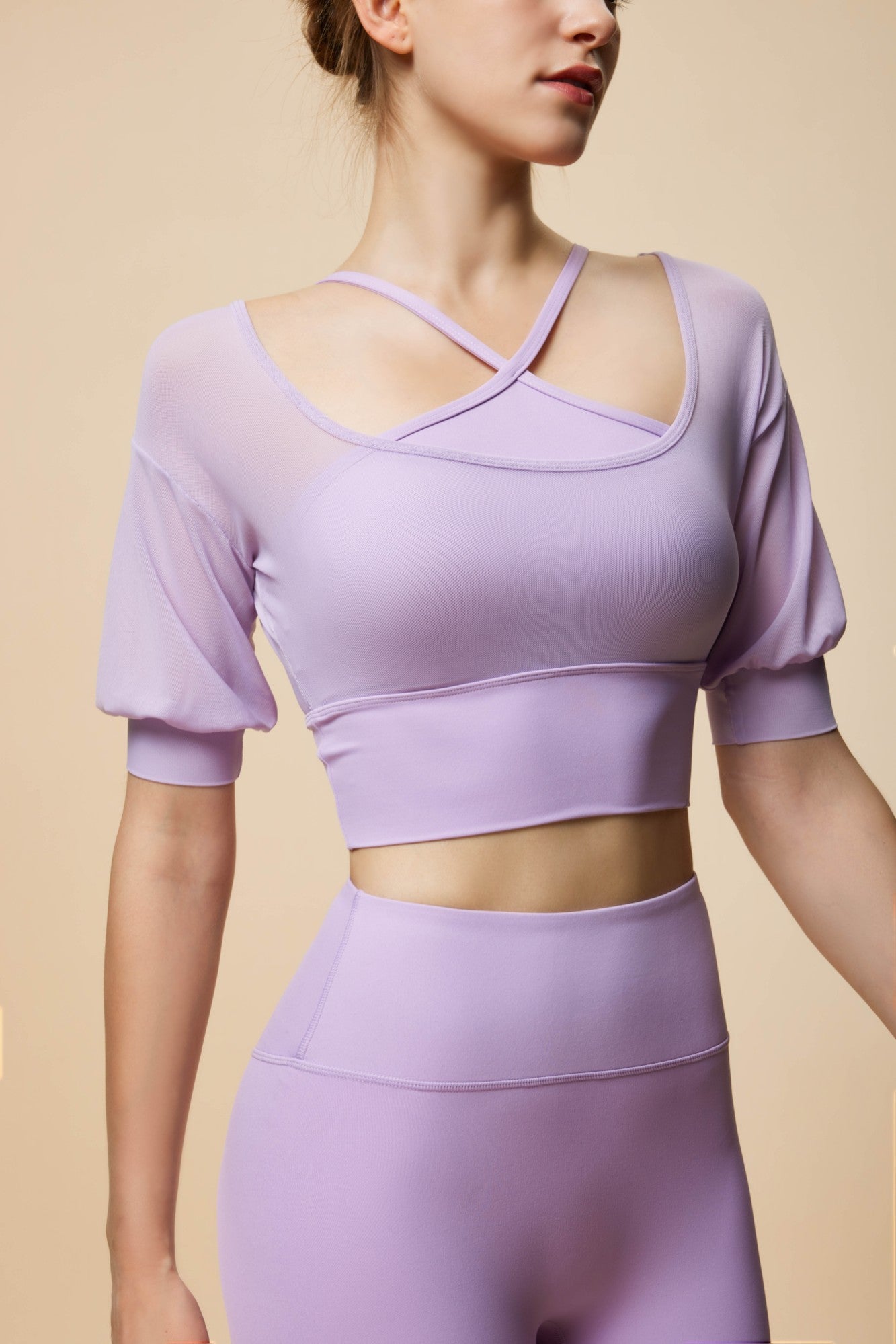 Dreamy Halterneck Mesh Enchanted Lantern Sleeve Set