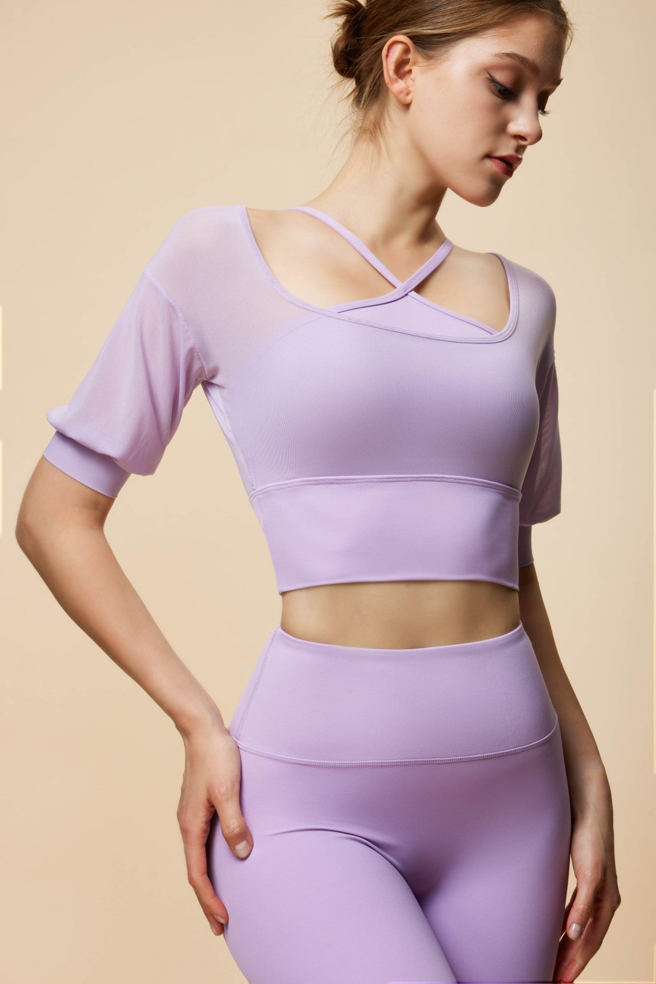 Dreamy Halterneck Mesh Enchanted Lantern Sleeve Set