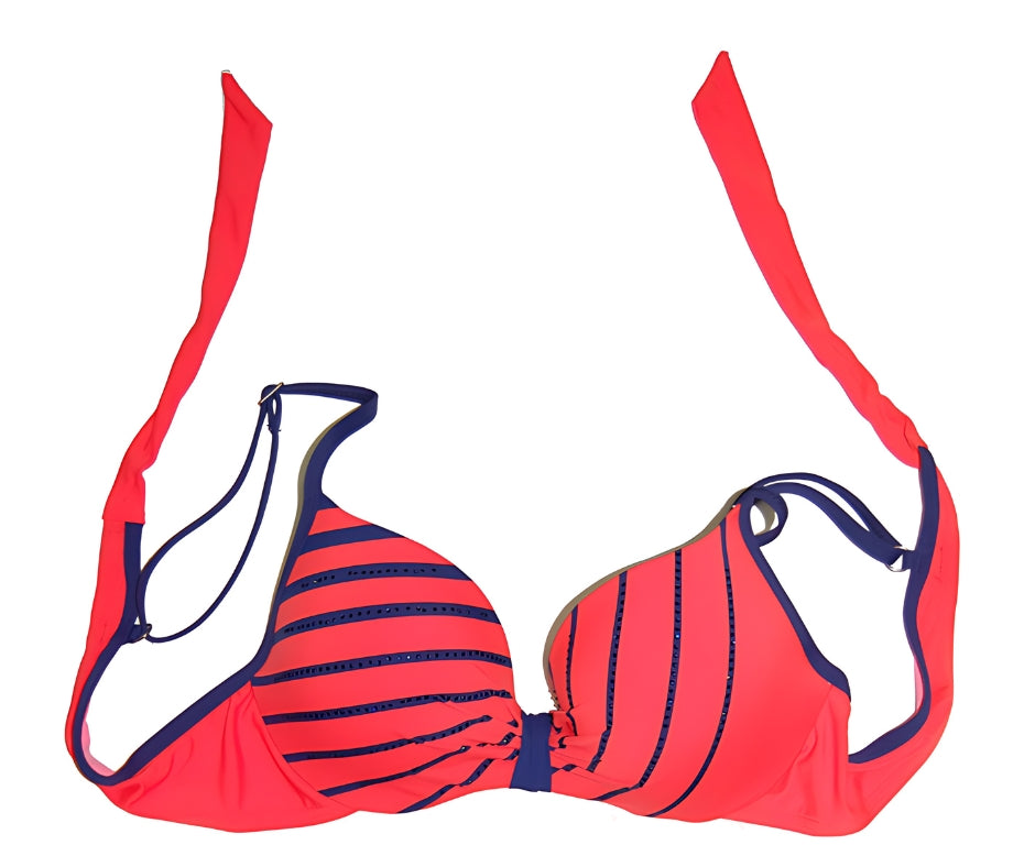 Vibrant Striped Coordinated Bikini Set