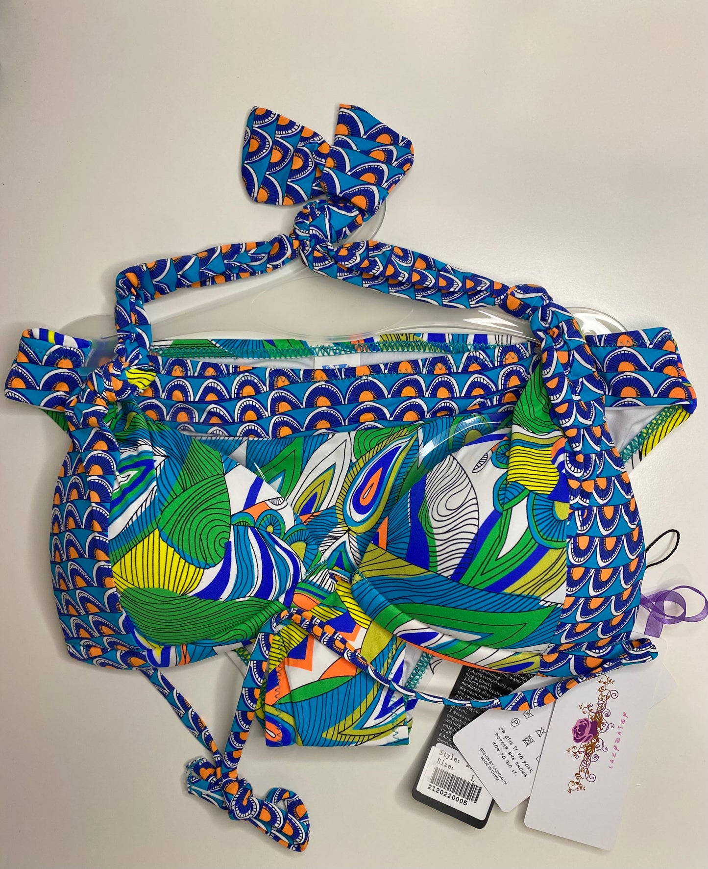 Patterned Underwire Bikini Ensemble