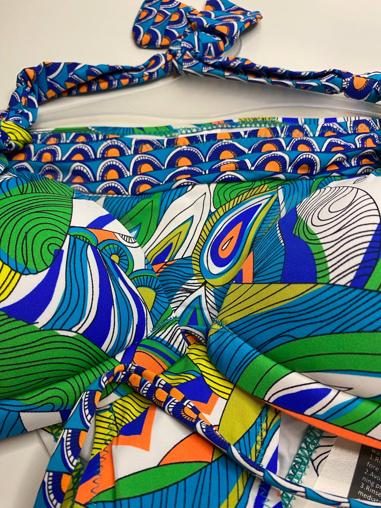 Patterned Underwire Bikini Ensemble