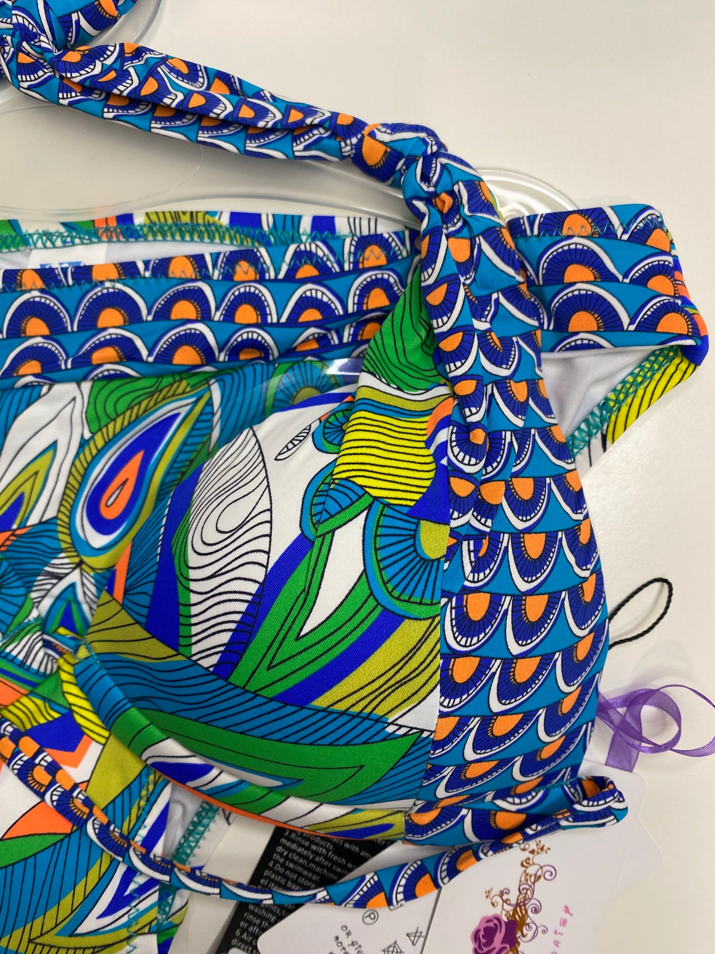 Patterned Underwire Bikini Ensemble