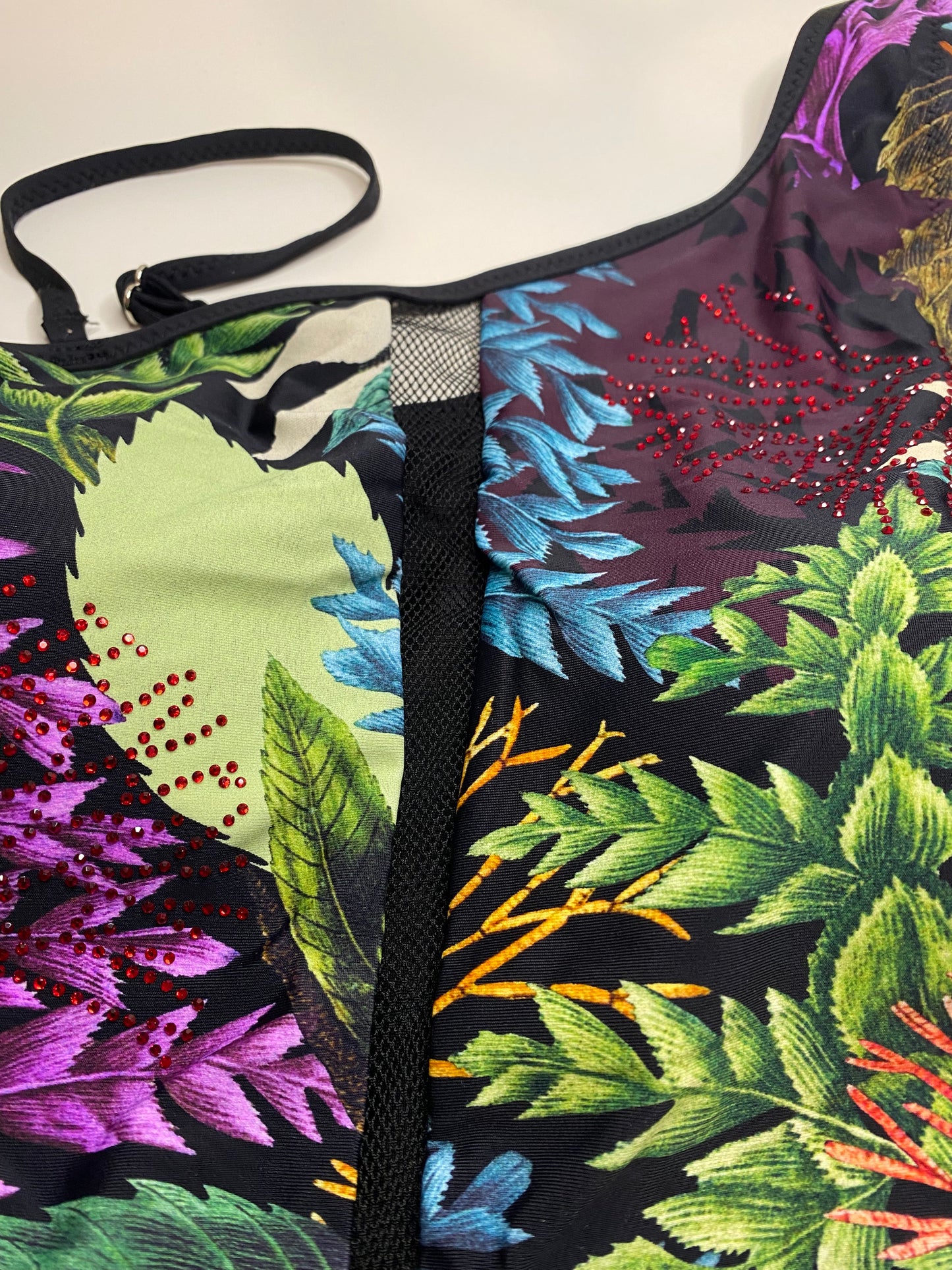 Asymmetric Print Beach Chic Swimsuit