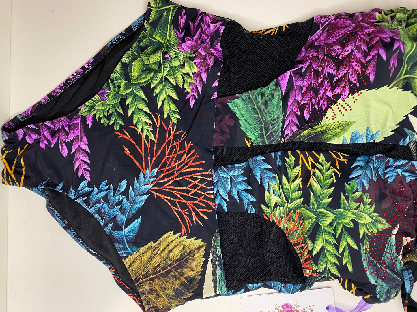 Asymmetric Print Beach Chic Swimsuit