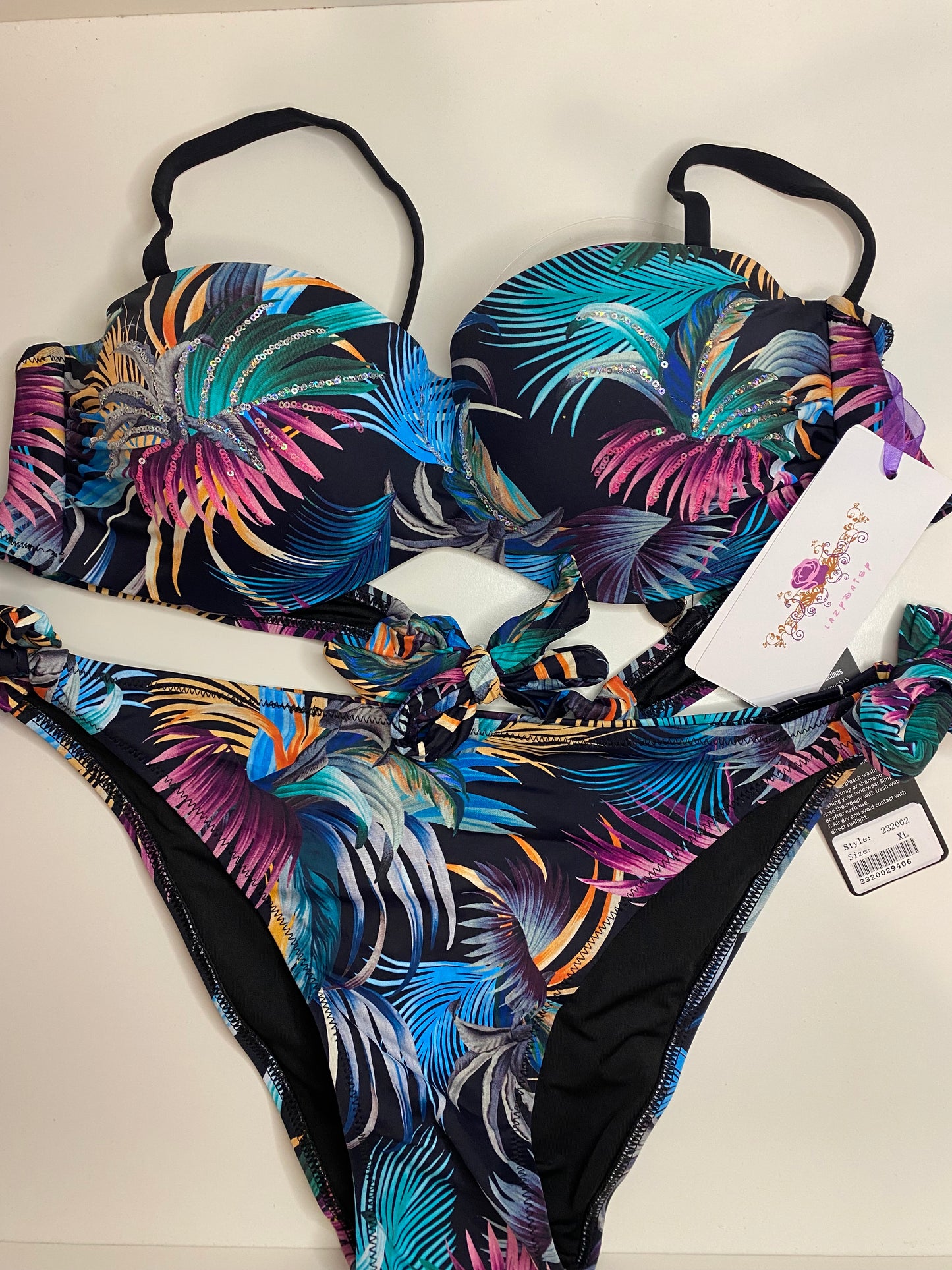 Tropic Glam Floral Bikini Set