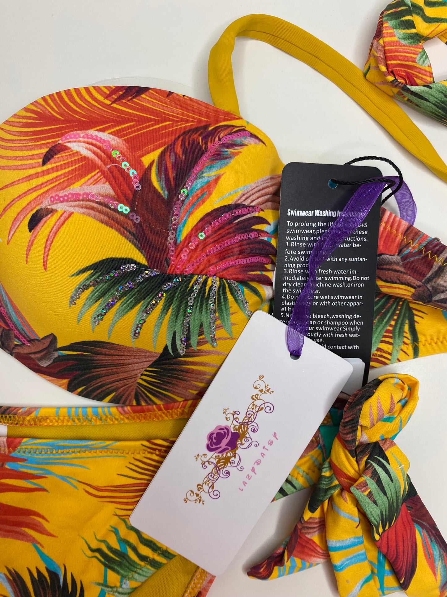 Tropic Glam Floral Bikini Set