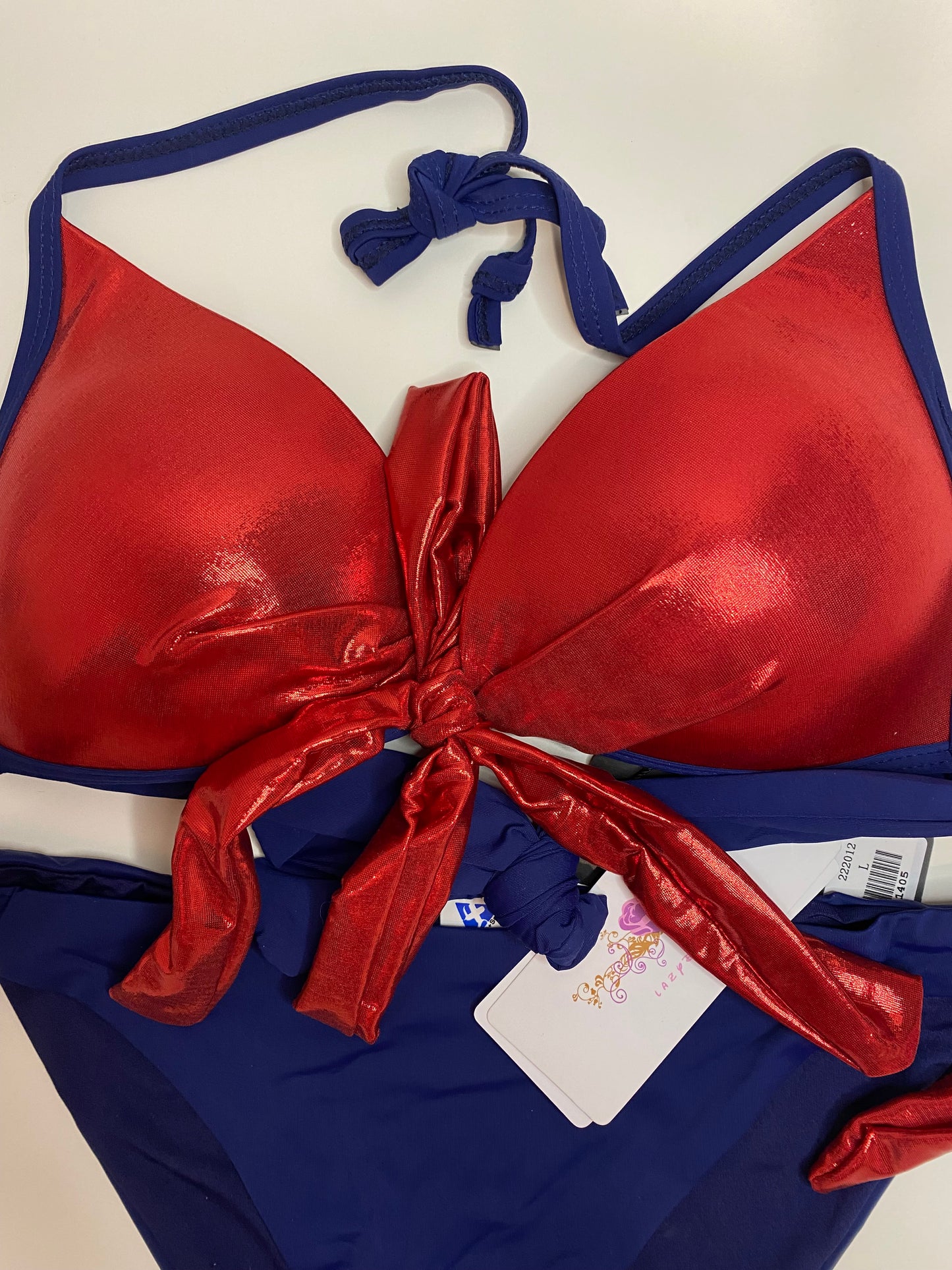 Coastal Charm Color Contrast Bikini Set