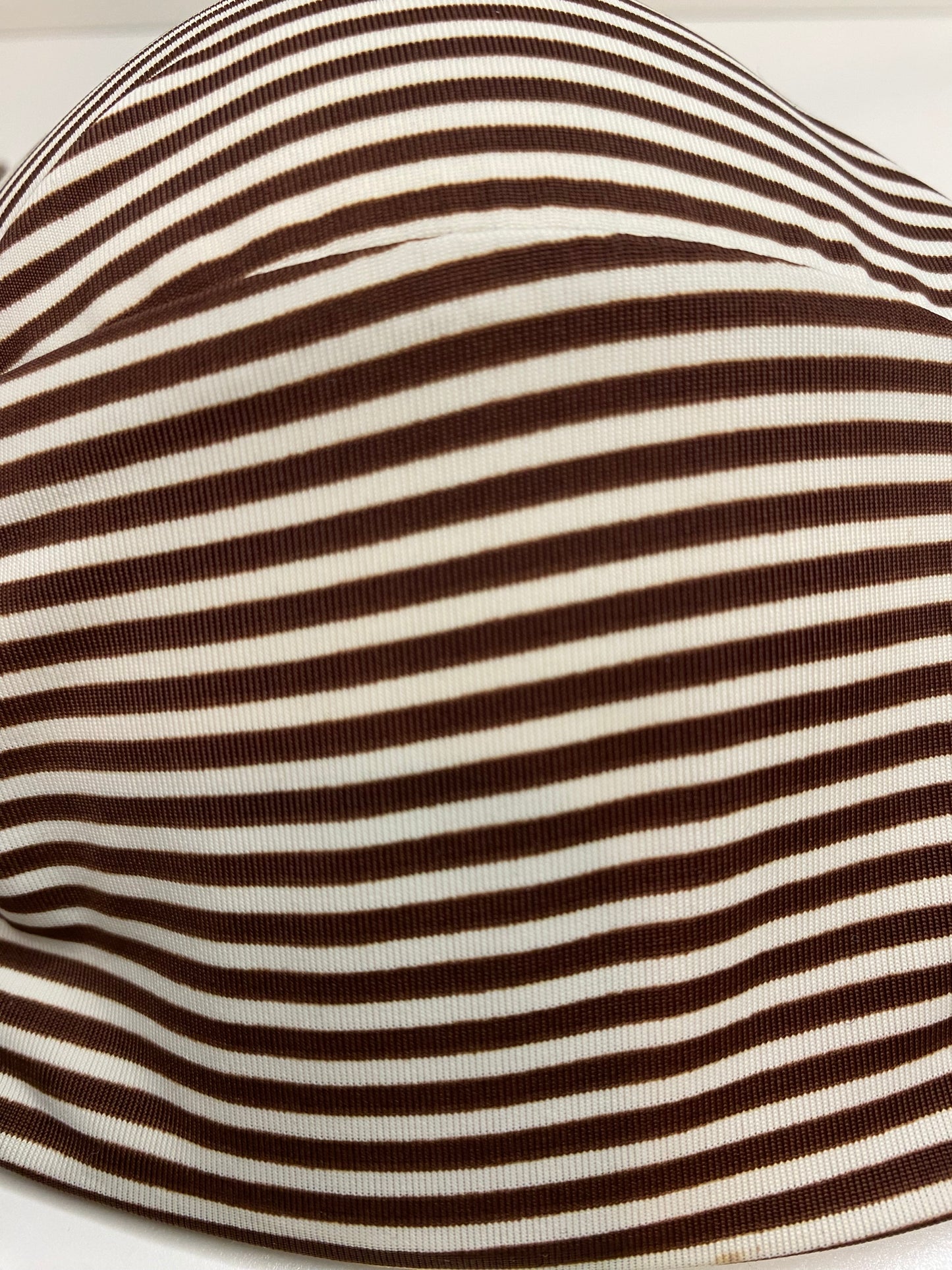 Twist-Front Striped Bikini Set