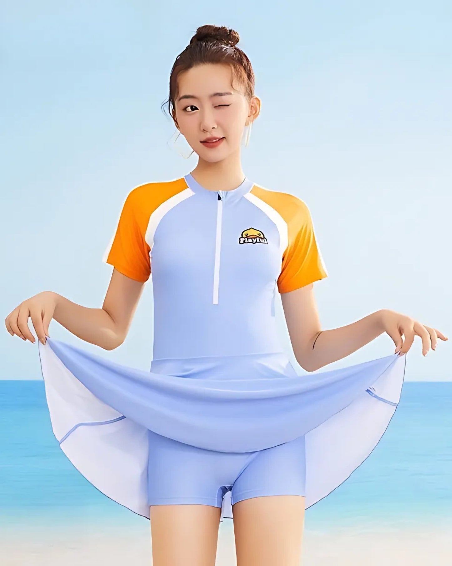 WaveRunner Zip Dress Swimsuit