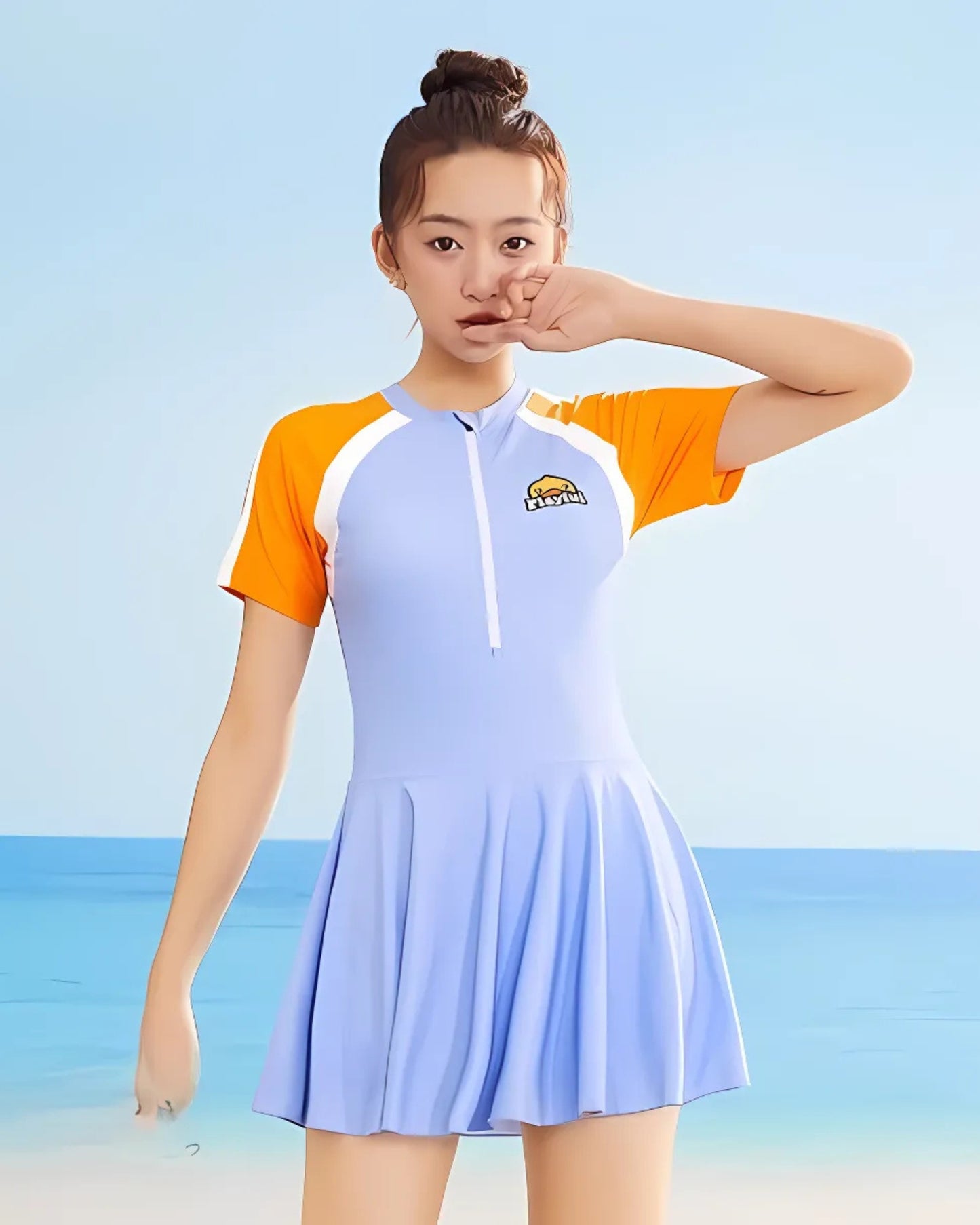 WaveRunner Zip Dress Swimsuit