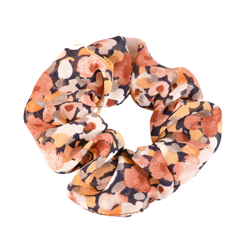 Floral Chiffon Scrunchie