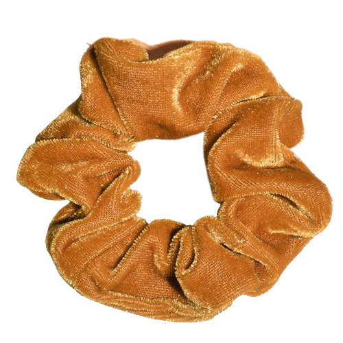 Candy Color Gold Velvet Scrunchie