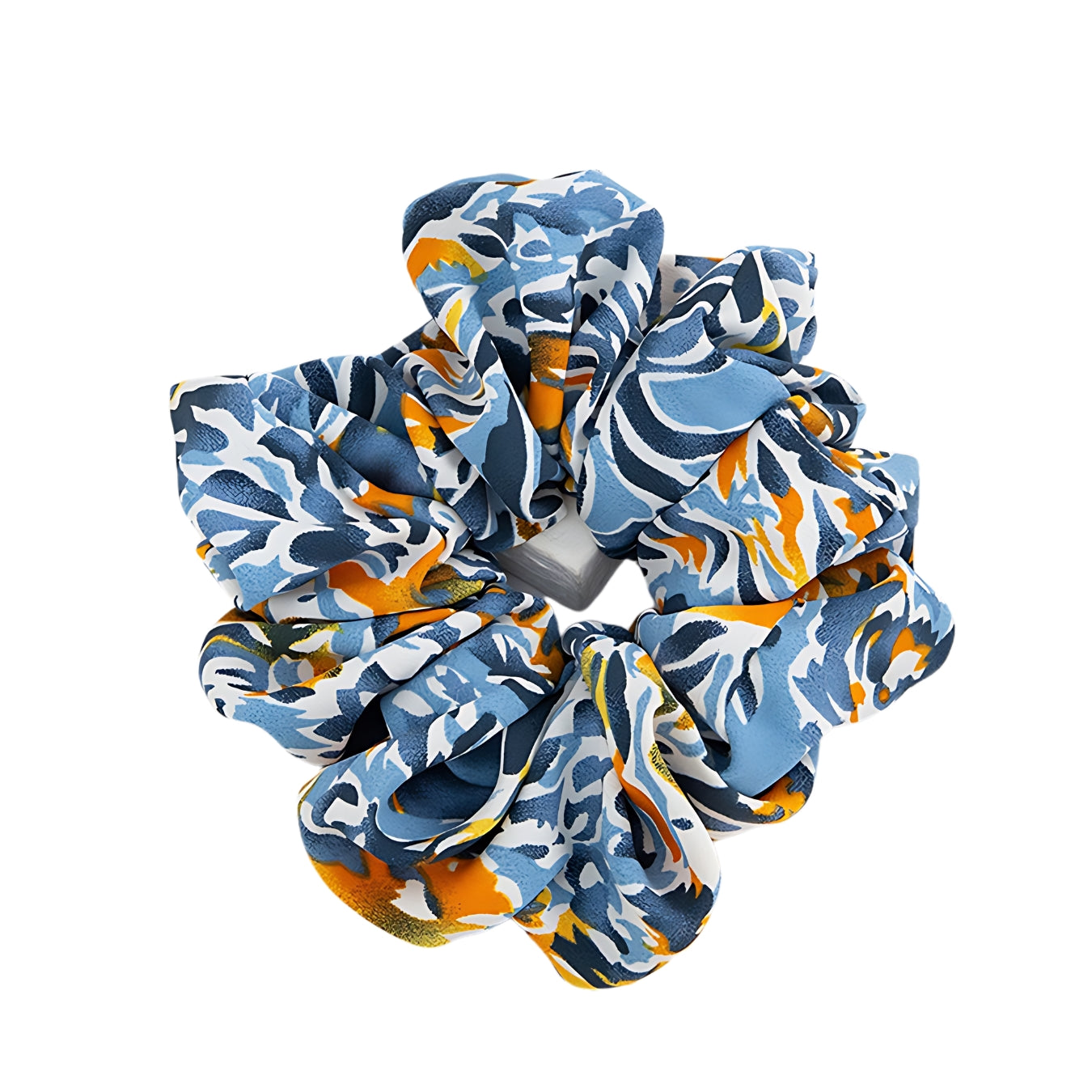 Blooming Print Contrast Scrunchie