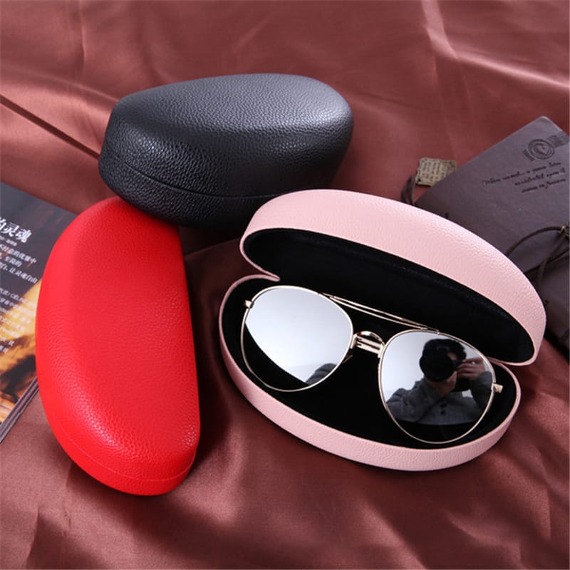 fashion curved solid color glasses case