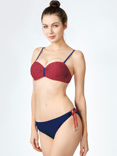 jacquard anchor bikini set