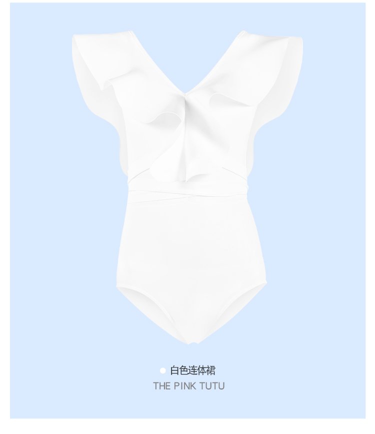 Allure Elegance Ruffle-Trimmed Maillot One Piece Swimwear