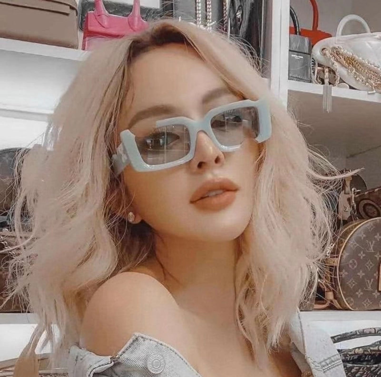 off cady rectangle-frame sunglasses