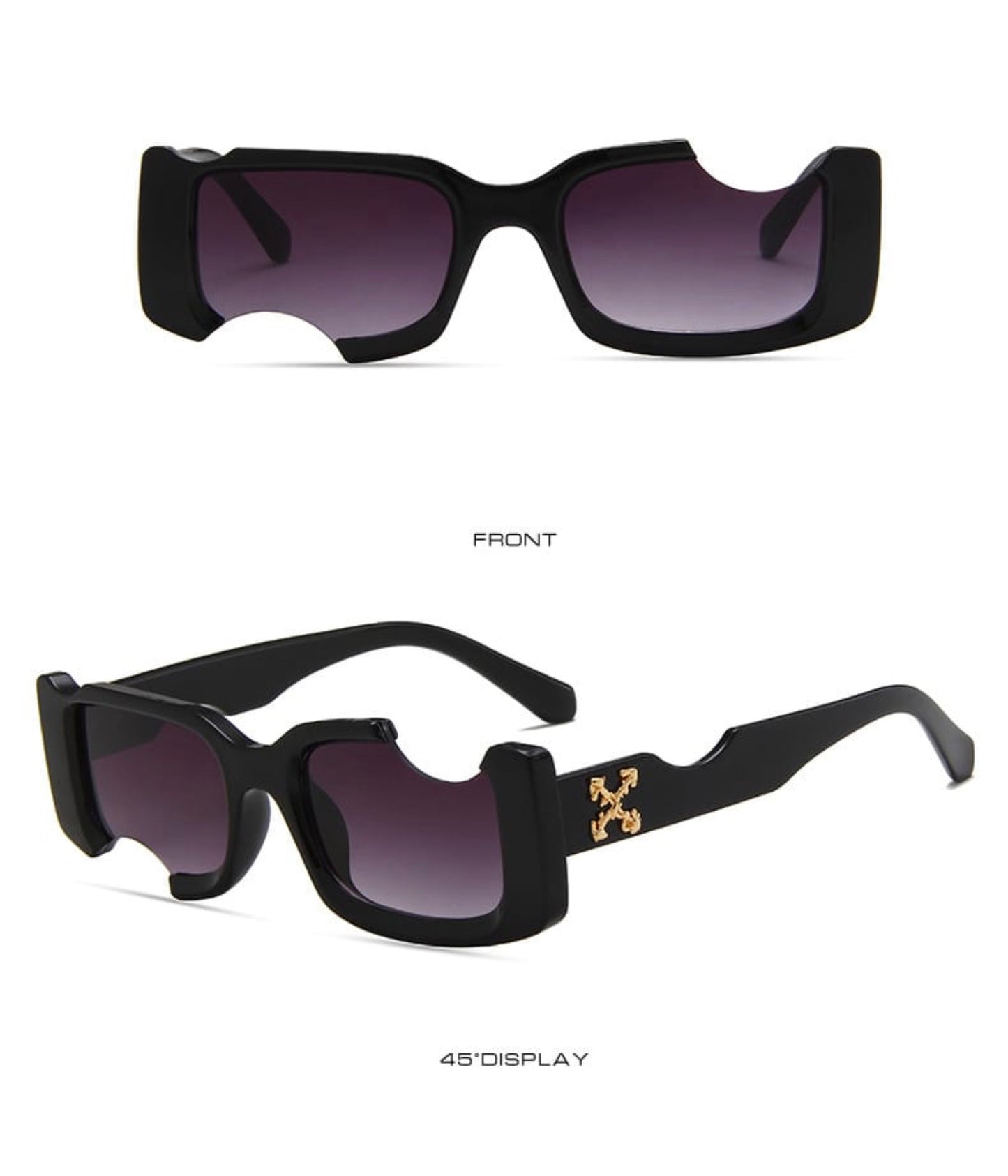 off cady rectangle-frame sunglasses