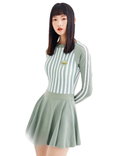 Mint Motion Skirt Suit