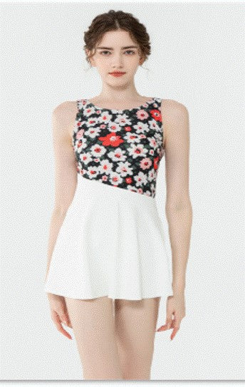 Petal Parade Moderate Exposure One-Piece Swimsuit