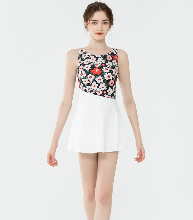 Petal Parade Moderate Exposure One-Piece Swimsuit