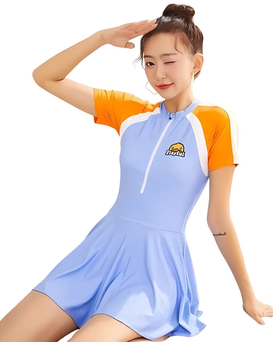 WaveRunner Zip Dress Swimsuit