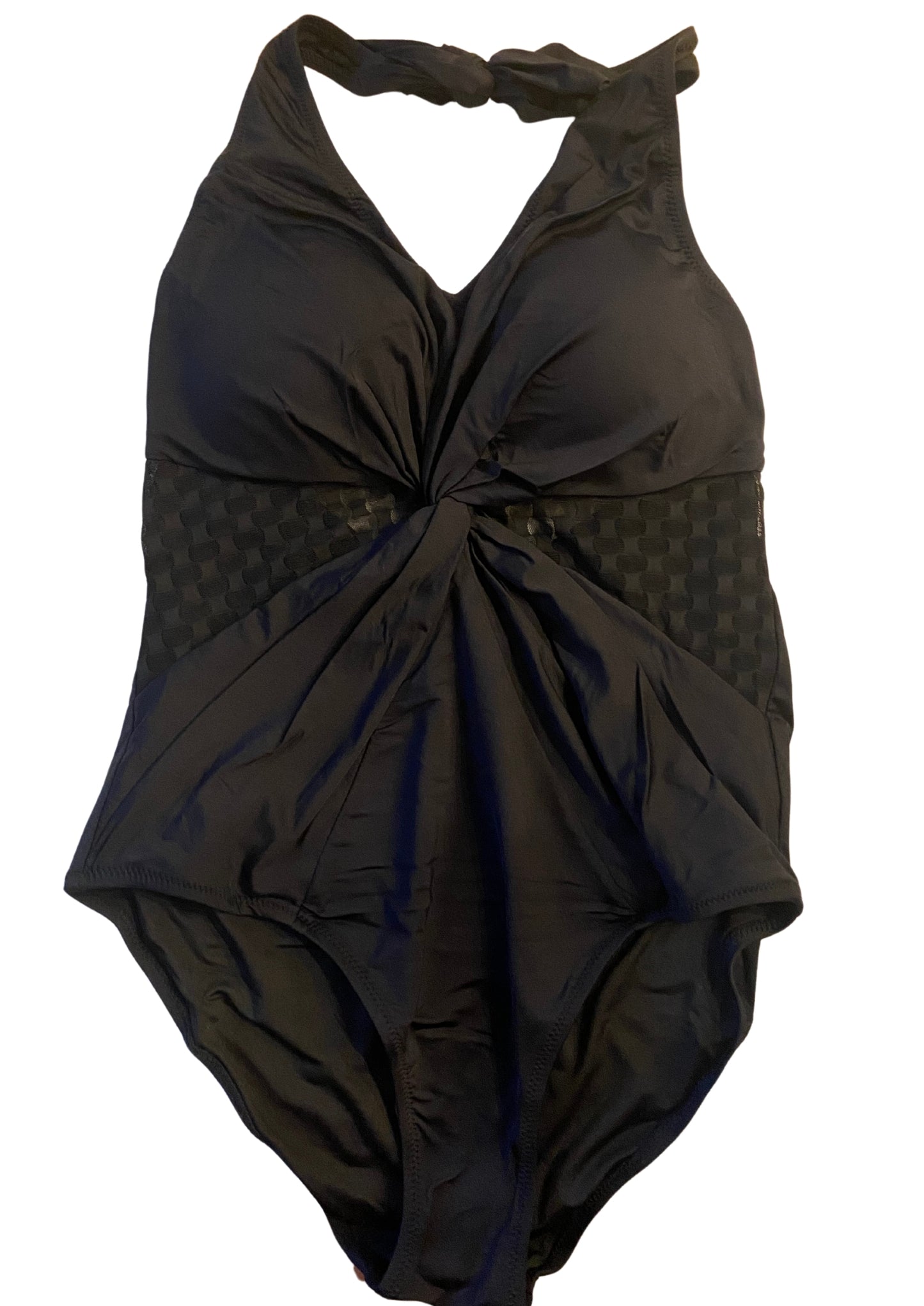 Illusion Mesh Wrap Shaping Swimwear