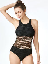 Load image into Gallery viewer, halter hollowed-out one piece swimwear
