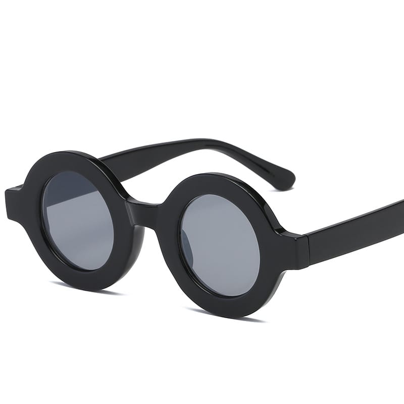 small round sunglasses women retro black
