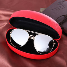 Load image into Gallery viewer, fashion curved solid color glasses case red
