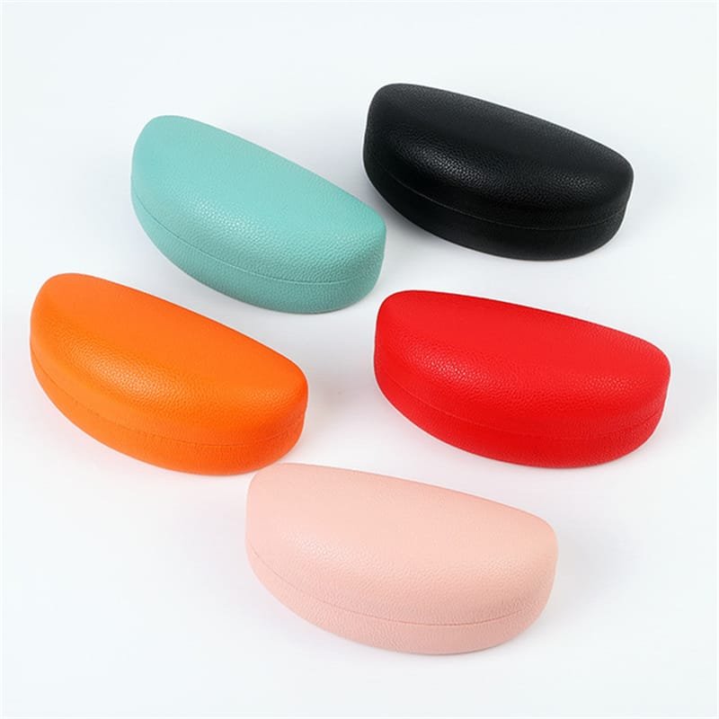 fashion curved solid color glasses case