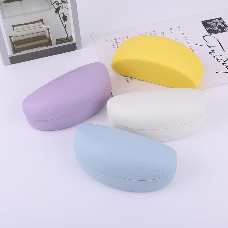 fashion curved solid color glasses case