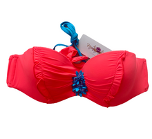 Load image into Gallery viewer, Plain Color Flowers Flat Chest Bikini Set
