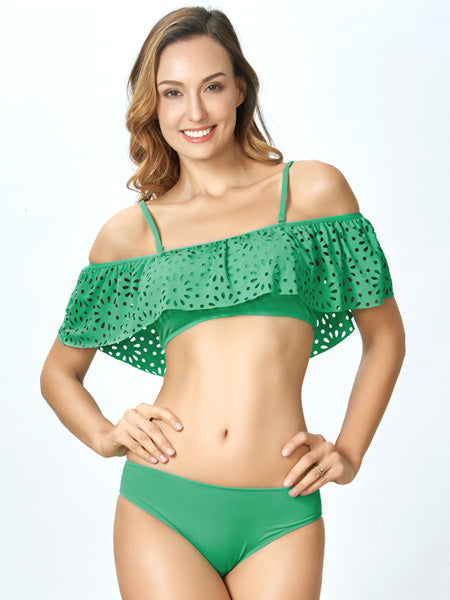 Modest Split Detail Bikini Set