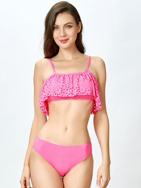 Modest Split Detail Bikini Set