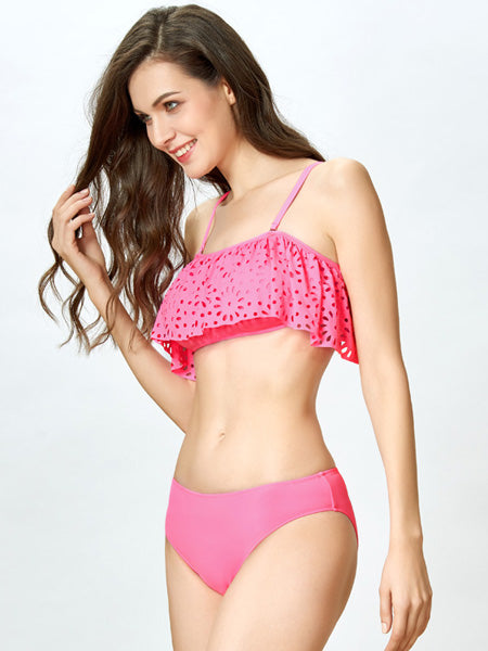 Modest Split Detail Bikini Set