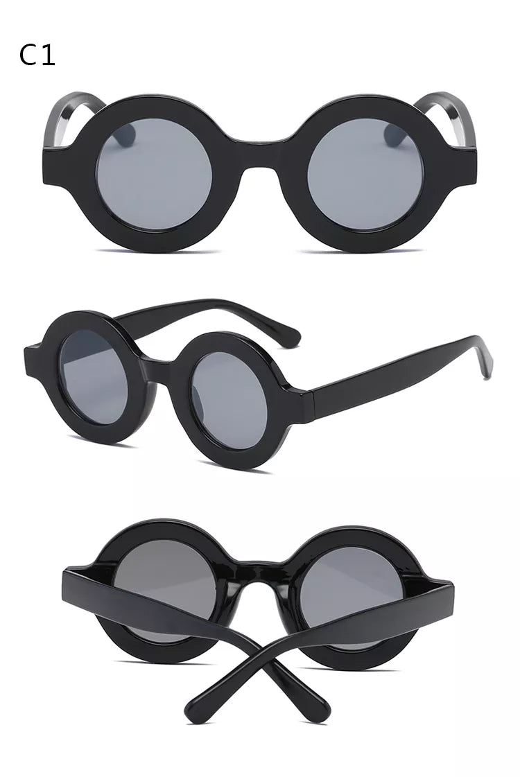 small round sunglasses women retro