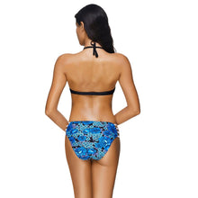 Load image into Gallery viewer, island paradise molded crisscross bikini

