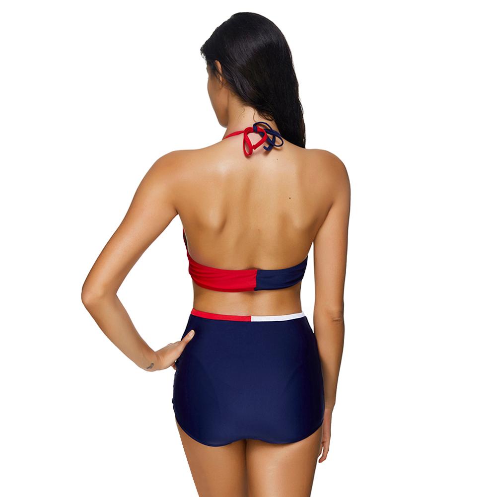 patriotic 2pc halter neck bikini set
